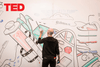 At TED, it’s encouraged to draw on the walls