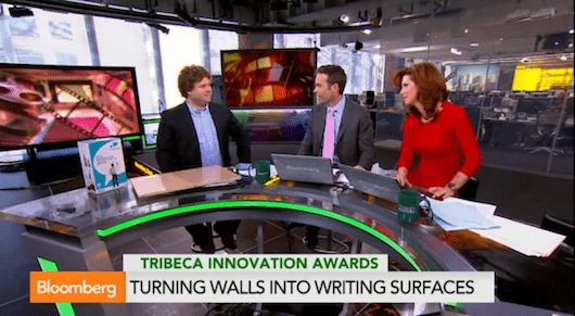 Jeff Avallon shares IdeaPaint with Bloomberg TV