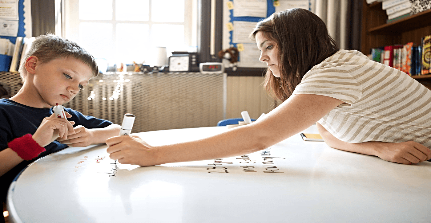 Bringing school work to the table